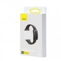 Baseus Breathable Smart Fix soft silicone strap for Apple Watch 3 4 / 5 / 6 / SE series 38/40mm Juodas