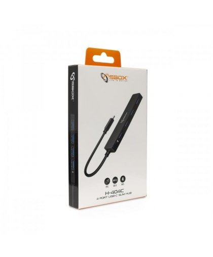 KONCENTRATORIAUS USB Sbox H-404C 4 x USB-A 3.0 (1782 uniw) – 3