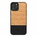 MAN&WOOD case for iPhone 12 Pro Max herringbone nero black MAN&WOOD case for iPhone 12 Pro Max herringbone nero black