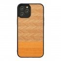MAN&WOOD case for iPhone 12 Pro Max herringbone arancia black MAN&WOOD case for iPhone 12 Pro Max herringbone arancia black