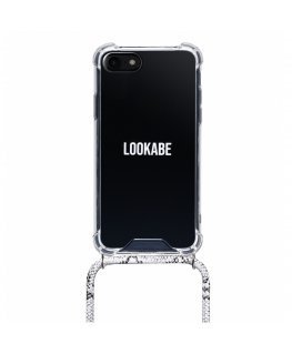 Lookabe Necklace Snake Edition iPhone X/Xs silver snake loo018