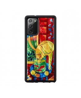 iKins case for Samsung Galaxy Note 20 cat with red fish