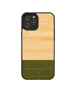 MAN&WOOD case for iPhone 12/12 Pro bamboo forest black