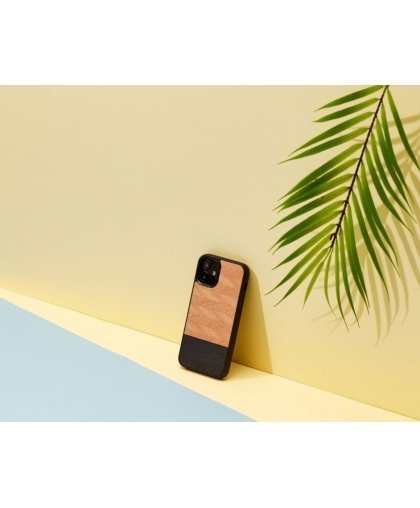 MAN&WOOD case for iPhone 12 mini herringbone nero black – 3