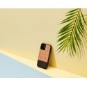 MAN&WOOD case for iPhone 12 mini herringbone nero black