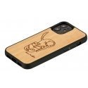 MAN&WOOD case for iPhone 12 mini cat with red fish MAN&WOOD case for iPhone 12 mini cat with red fish