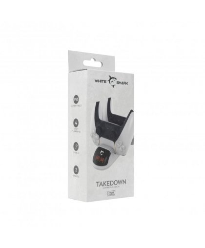 White Shark Takedown, Ikrovimo stotelė dviems PS5 valdikliams – 5