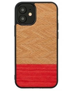 MAN&WOOD case for iPhone 12 mini herringbone azalea black