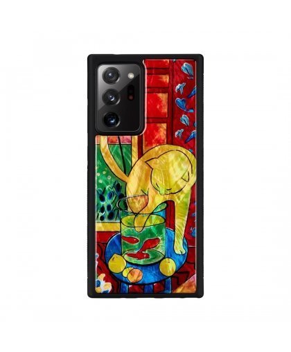 iKins case for Samsung Galaxy Note 20 Ultra cat with red fish