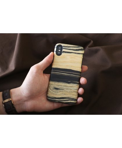 MAN&WOOD SmartPhone case iPhone X/XS white ebony black – 4