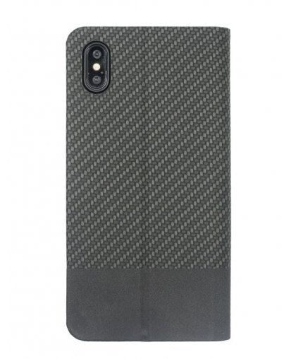 Tellur Book Case Carbon for iPhone XS black – 3