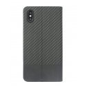Tellur Book Case Carbon for iPhone XS black