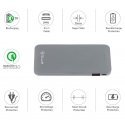 Tellur Power Bank QC 3.0 Fast Charge, 5000mAh, 3in1 pilka Tellur Power Bank QC 3.0 Fast Charge, 5000mAh, 3in1 pilka