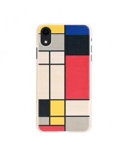 MAN&WOOD SmartPhone case iPhone XR mondrian wood white