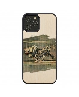 MAN&WOOD case for iPhone 12/12 Pro white bull