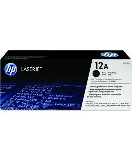 HP 12A Black Original LaserJet Toner Cartridge