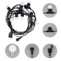 TFO Forever Light Garland Set / 2W / 10x E27 / IP65 / 12m / Baltas