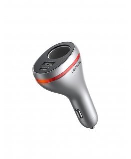 UGREEN CD204 with Cigarette Lighter Expansion Port, USB, USB-C, 84W (Gray)
