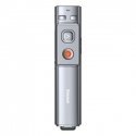 Baseus Orange Dot Multifunctionale remote control for presentation, with a laser pointer - gray Baseus Orange Dot Multifunctionale remote control for presentation, with a laser pointer - gray