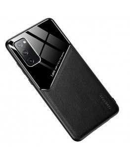 Mocco Lens Leather Back Case Кожанный чехол для Apple iPhone 12 Pro Черный