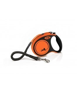 Flexi Xtreme 5 m Musta, Oranssi Koira