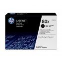 HP 80X 2-pack High Yield Black Original LaserJet Toner Cartridges tonerio kasetė 2 vnt Originalus Ju