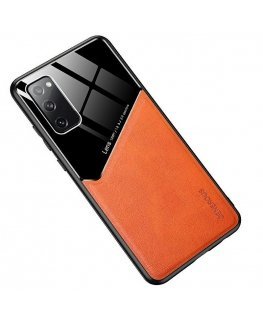 Mocco Lens Leather Back Case for Samsung Galaxy A42 5G Orange