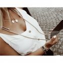 Lookabe Necklace iPhone 7/8+ gold nude loo007 Lookabe Necklace iPhone 7/8+ gold nude loo007