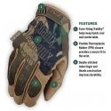 Mechanix Wear Gloves Mechanix The Original® Woodland Camo size 10 / L. Velcro, artificial leather, TrekDry®