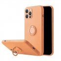 Mocco Pastel Ring Silicone Back Case Aizmugurējais Silikona Apvalks Priekš Apple iPhone 12 Max Oranžs