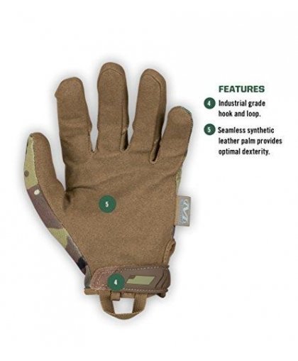 Mechanix Wear Gloves Mechanix The Original® Multicam® Camouflage 8 / S size. Velcro, artificial leather, TrekDry® – 4