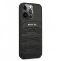 AMG AMHCP13XGSEBK Leather Debossed Lines Back Case For Apple iPhone 13 Pro Max Black AMG AMHCP13XGSEBK Leather Debossed Lines Back Case For Apple iPhone 13 Pro Max Black