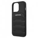 AMG AMHCP13XGSEBK Leather Debossed Lines Back Case For Apple iPhone 13 Pro Max Black AMG AMHCP13XGSEBK Leather Debossed Lines Back Case For Apple iPhone 13 Pro Max Black