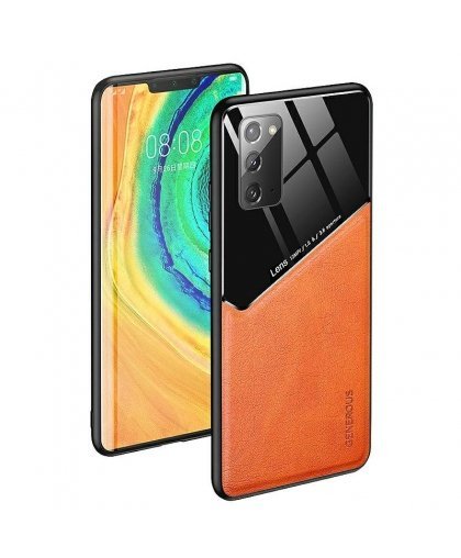 Mocco Lens Leather Back Case Aizmugurējais Ādas Apvalks Priekš Apple Iphone 12 Mini Oranžs – 2