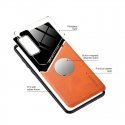 Mocco Lens Leather Back Case Кожанный чехол для Apple Iphone 12 Mini Оранжевый Mocco Lens Leather Back Case Кожанный чехол для Apple Iphone 12 Mini Оранжевый