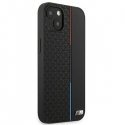 BMW M Collection BMHCP13STRTBK Leather Back Case For Apple iPhone 13 Mini Black