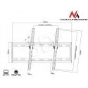 Wall alustest Maclean MC-605 32 "-70" 35kg