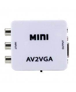 RoGer Signāla Pārveidotājs no RCA uz VGA (+Audio) Balts