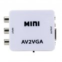 RoGer Adapteris to Transfer RCA to VGA Signal (+Audio) Baltas RoGer Adapteris to Transfer RCA to VGA Signal (+Audio) Baltas