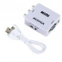 RoGer Adapteris to Transfer RCA to VGA Signal (+Audio) Baltas RoGer Adapteris to Transfer RCA to VGA Signal (+Audio) Baltas