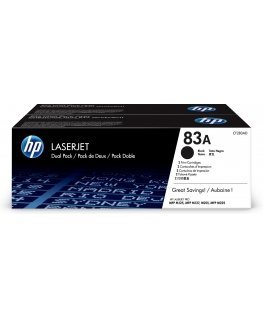 HP 83A Twin pack Black Original LaserJet Toner Cartridge (CF283AD)