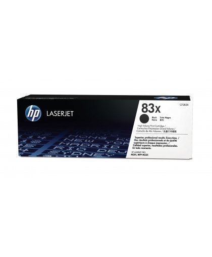 HP 83X, alkuperäinen riittoisa musta LaserJet-värikasetti