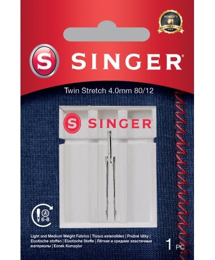Singer Twin Stretch Needle, Decorative, 4