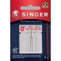 Singer Twin Stretch Needle, Decorative, 4.0 80/12 Singer Twin Stretch Needle, Decorative, 4.0 80/12