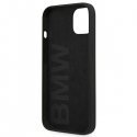 Dėklas BMW BMHCP13SSILBK iPhone 13 mini 5.4 quotjuodas / juodas kietas silikoninis parašas Dėklas BMW BMHCP13SSILBK iPhone 13 mini 5.4 quotjuodas / juodas kietas silikoninis parašas