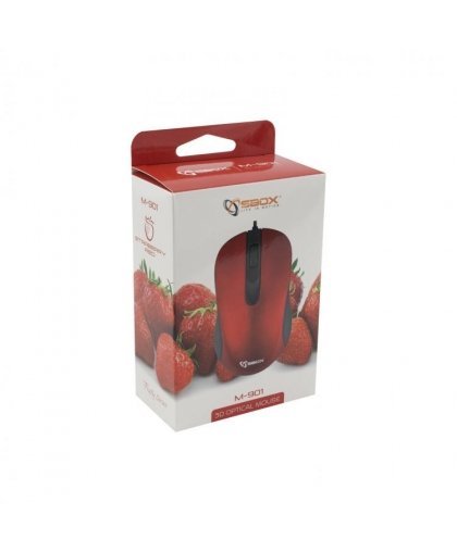 Sbox Optical Mouse M-901 red – 3