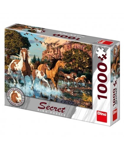 Dino cover puzzle 1000 pcs Horses