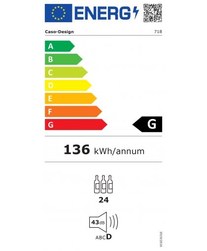 Caso Smart Wine Cooler WineExclusive 24 Energy efficiency class – 2