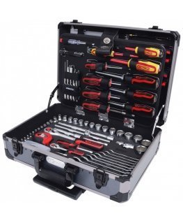 KS Tools 1/4 +1/2 universalus įrankių rinkinys, 130 dalių 911.0630