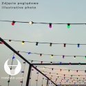 Forever Light LED гирлянда / 2W / 10x E27 / IP65 / 12m / Белый / Pозовый / Cиний